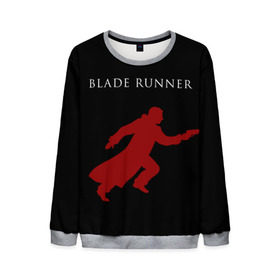 Мужской свитшот 3D с принтом Blade Runner в Екатеринбурге, 100% полиэстер с мягким внутренним слоем | круглый вырез горловины, мягкая резинка на манжетах и поясе, свободная посадка по фигуре | 2049 | blade runner | bladerunner