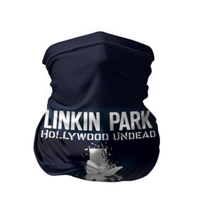 Бандана-труба 3D с принтом Linkin Park и Hollywood Undead в Екатеринбурге, 100% полиэстер, ткань с особыми свойствами — Activecool | плотность 150‒180 г/м2; хорошо тянется, но сохраняет форму | 