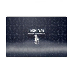 Пазл магнитный 126 элементов с принтом Linkin Park и Hollywood Undead в Екатеринбурге, полимерный материал с магнитным слоем | 126 деталей, размер изделия —  180*270 мм | 
