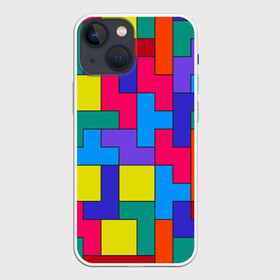 Чехол для iPhone 13 mini с принтом Орнамент Тетрис в Екатеринбурге,  |  | Тематика изображения на принте: tetris | геометрия | орнамент | тетрис | узор