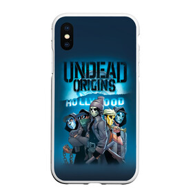 Чехол для iPhone XS Max матовый с принтом Hollywood origins Undead в Екатеринбурге, Силикон | Область печати: задняя сторона чехла, без боковых панелей | charlie scene | danny | funny man | hollywood | j dog | johnny 3 tears | undead | альтернативный | андед | голивуд | голливудская | группа | кранккор | метал | нежить | ню | реп | рок | рэп | рэпкор