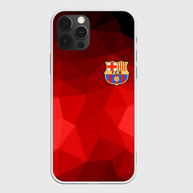 Чехол для iPhone 12 Pro Max с принтом FC Barcelona red polygon 2018 в Екатеринбурге, Силикон |  | Тематика изображения на принте: fc barcelona | мяч | спорт | футбол | чеппионат