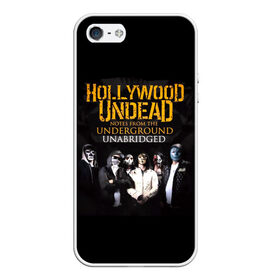 Чехол для iPhone 5/5S матовый с принтом Hollywood Undead Underground в Екатеринбурге, Силикон | Область печати: задняя сторона чехла, без боковых панелей | charlie scene | danny | funny man | hollywood | j dog | johnny 3 tears | undead | альтернативный | андед | голивуд | голливудская | группа | кранккор | метал | нежить | ню | реп | рок | рэп | рэпкор