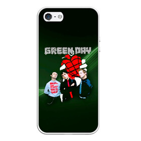 Чехол для iPhone 5/5S матовый с принтом Группа Green Day в Екатеринбурге, Силикон | Область печати: задняя сторона чехла, без боковых панелей | american idiot | green day | альтернативный | билли джо армстронг | грин дей | группа | зелёный день | майк дёрнт | музыка | надпись | панк | поп | поппанк | рок | тре кул