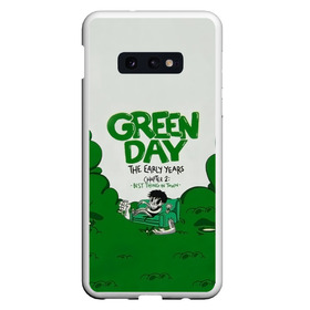 Чехол для Samsung S10E с принтом Монстр Green Day в Екатеринбурге, Силикон | Область печати: задняя сторона чехла, без боковых панелей | american idiot | green day | альтернативный | билли джо армстронг | грин дей | группа | зелёный день | майк дёрнт | музыка | надпись | панк | поп | поппанк | рок | тре кул