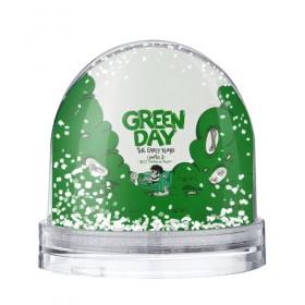 Водяной шар с принтом Монстр Green Day в Екатеринбурге, Пластик | Изображение внутри шара печатается на глянцевой фотобумаге с двух сторон | Тематика изображения на принте: american idiot | green day | альтернативный | билли джо армстронг | грин дей | группа | зелёный день | майк дёрнт | музыка | надпись | панк | поп | поппанк | рок | тре кул
