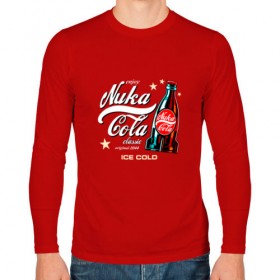 Мужской лонгслив хлопок с принтом Nuka-Cola Corporation в Екатеринбурге, 100% хлопок |  | fallout | nuka cola corporation