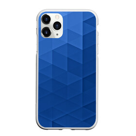 Чехол для iPhone 11 Pro Max матовый с принтом trianse blue в Екатеринбурге, Силикон |  | Тематика изображения на принте: abstraction | абстракция | геометрия | грани | полигоны | сочетания | треугольники