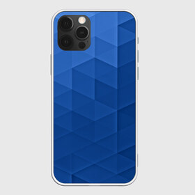 Чехол для iPhone 12 Pro Max с принтом trianse blue в Екатеринбурге, Силикон |  | abstraction | абстракция | геометрия | грани | полигоны | сочетания | треугольники