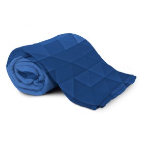 Плед 3D с принтом trianse blue в Екатеринбурге, 100% полиэстер | закругленные углы, все края обработаны. Ткань не мнется и не растягивается | Тематика изображения на принте: abstraction | абстракция | геометрия | грани | полигоны | сочетания | треугольники