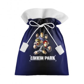Подарочный 3D мешок с принтом Группа Linkin Park в Екатеринбурге, 100% полиэстер | Размер: 29*39 см | Тематика изображения на принте: 