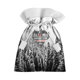 Подарочный 3D мешок с принтом Приключение(Wild life) в Екатеринбурге, 100% полиэстер | Размер: 29*39 см | mountain | возвышение | возвышенность | гора | горка | горы | лес | природа | склон | туман | холм