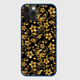 Чехол для iPhone 12 Pro Max с принтом Люкс в Екатеринбурге, Силикон |  | Тематика изображения на принте: diamond | flowers | gold | golden | блеск | богатство | бриллиант | злато | золото | орнамент | узор | цветы