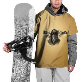 Накидка на куртку 3D с принтом Hollywood Undead в Екатеринбурге, 100% полиэстер |  | 