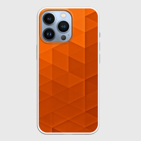 Чехол для iPhone 13 Pro с принтом Orange abstraction в Екатеринбурге,  |  | abstraction | geometry | polygon | абстракция | геометрия | грань | краски | кубик | кубики | линии | мозаика | полигоны | ребро | текстура | узор