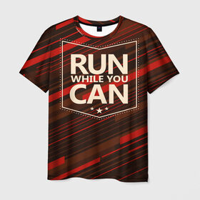 Мужская футболка 3D с принтом Мотивация в Екатеринбурге, 100% полиэфир | прямой крой, круглый вырез горловины, длина до линии бедер | motivation | run | sport | бег | мотивация | спорт