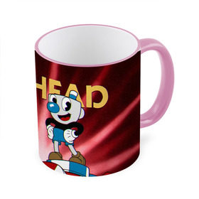 Кружка 3D с принтом Cuphead в Екатеринбурге, керамика | ёмкость 330 мл | Тематика изображения на принте: cuphead