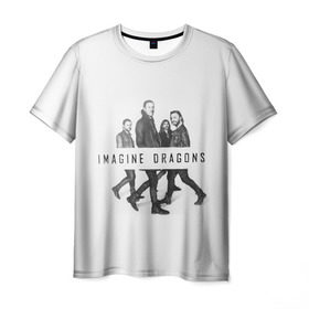 Мужская футболка 3D с принтом Группа Imagine Dragons в Екатеринбурге, 100% полиэфир | прямой крой, круглый вырез горловины, длина до линии бедер | dragons | imagine | альтернативный | американская | бэн макки | группа | драгонс | дэн платцман | дэн рейнольдс | имеджин | инди | индирок | поп | рок | уэйн сермон | электроник