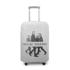 Чехол для чемодана 3D с принтом Группа Imagine Dragons в Екатеринбурге, 86% полиэфир, 14% спандекс | двустороннее нанесение принта, прорези для ручек и колес | dragons | imagine | альтернативный | американская | бэн макки | группа | драгонс | дэн платцман | дэн рейнольдс | имеджин | инди | индирок | поп | рок | уэйн сермон | электроник