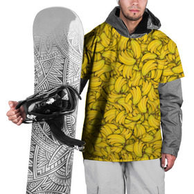 Накидка на куртку 3D с принтом Бананы в Екатеринбурге, 100% полиэстер |  | Тематика изображения на принте: banana | vegan | банан | веган | желтый | паттерн | текстура | фрукт
