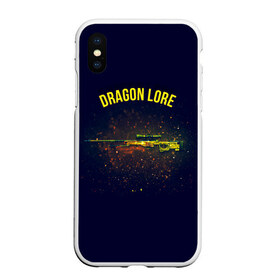 Чехол для iPhone XS Max матовый с принтом Dragon Lore в Екатеринбурге, Силикон | Область печати: задняя сторона чехла, без боковых панелей | Тематика изображения на принте: cs | cs go | csgo | go | го | контр страйк | контра | кс | кс го | ксго | спецназ | террористы