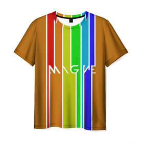 Мужская футболка 3D с принтом Imagine Dragons краска в Екатеринбурге, 100% полиэфир | прямой крой, круглый вырез горловины, длина до линии бедер | альтернативный | американская | группа | драгонс | имеджин | инди | индирок | поп | рок | электроник