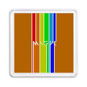 Магнит 55*55 с принтом Imagine Dragons краска в Екатеринбурге, Пластик | Размер: 65*65 мм; Размер печати: 55*55 мм | альтернативный | американская | группа | драгонс | имеджин | инди | индирок | поп | рок | электроник