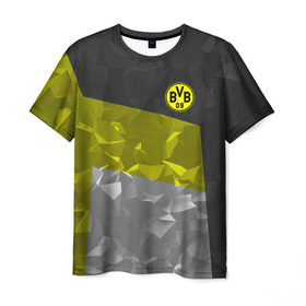 Мужская футболка 3D с принтом Borussia Dortmund 2018 в Екатеринбурге, 100% полиэфир | прямой крой, круглый вырез горловины, длина до линии бедер | боруссия | дортмунд