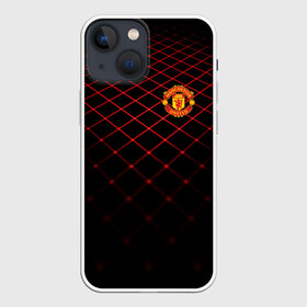 Чехол для iPhone 13 mini с принтом Manchester United 2018 Line в Екатеринбурге,  |  | emirates | fc | manchester united | абстракция | геометрия | зож | клуб | линии | манчестер юнайтед | модные | мяч | россии | спорт | спортивные | стиль | тренды | футбол | футбольный клуб | экстрим | эмблема