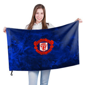 Флаг 3D с принтом FC Манчестер(blue collection) в Екатеринбурге, 100% полиэстер | плотность ткани — 95 г/м2, размер — 67 х 109 см. Принт наносится с одной стороны | football | footer | manchester | soccer | socker | арсенал | футбол | футбольный клуб