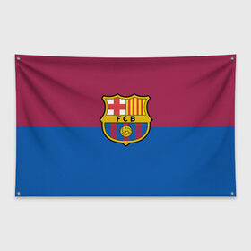 Флаг-баннер с принтом Barcelona в Екатеринбурге, 100% полиэстер | размер 67 х 109 см, плотность ткани — 95 г/м2; по краям флага есть четыре люверса для крепления | barcelona | football | footer | soccer | socker | барселона | спорт | футбол | футбольный клуб