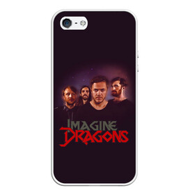 Чехол для iPhone 5/5S матовый с принтом Группа Imagine Dragons в Екатеринбурге, Силикон | Область печати: задняя сторона чехла, без боковых панелей | альтернативный | американская | группа | драгонс | имеджин | инди | индирок | поп | рок | электроник