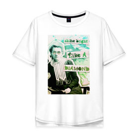 Мужская футболка хлопок Oversize с принтом Мария Кюри (Химия – Просто) в Екатеринбурге, 100% хлопок | свободный крой, круглый ворот, “спинка” длиннее передней части | блоггер | мария кюри | наука | химия | химия   просто