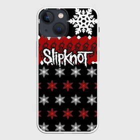 Чехол для iPhone 13 mini с принтом Праздничный Slipknot в Екатеринбурге,  |  | slipknot | альтернативный метал | андерс | грув метал | колсефни | кори | красный | метал | музыка | новогодний | новый год | ню метал | рождество | рок | слипкнот | снежинки | тейлор