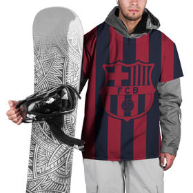 Накидка на куртку 3D с принтом Barselona 18 в Екатеринбурге, 100% полиэстер |  | barselona | champions | league | lionel | messi | spain | барселона | испания | месси