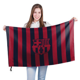Флаг 3D с принтом Barselona 18 в Екатеринбурге, 100% полиэстер | плотность ткани — 95 г/м2, размер — 67 х 109 см. Принт наносится с одной стороны | barselona | champions | league | lionel | messi | spain | барселона | испания | месси