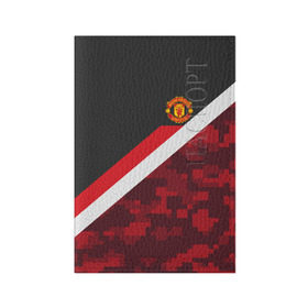 Обложка для паспорта матовая кожа с принтом Manchester United Sport Camo в Екатеринбурге, натуральная матовая кожа | размер 19,3 х 13,7 см; прозрачные пластиковые крепления | emirates | fc | manchester united | абстракция | геометрия | зож | клуб | линии | манчестер юнайтед | модные | мяч | россии | спорт | спортивные | стиль | тренды | футбол | футбольный клуб | экстрим | эмблема