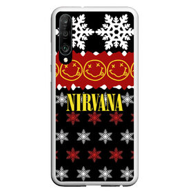 Чехол для Honor P30 с принтом Nirvana праздничный в Екатеринбурге, Силикон | Область печати: задняя сторона чехла, без боковых панелей | Тематика изображения на принте: cobain | kurt | nirvana | альтернативный | боритон | гранж | группа | дональд | знак | кобейн | красный | крист новоселич | курт | музыка | музыкант | надпись | нирвана | новогодний | новый год | певец | праздник