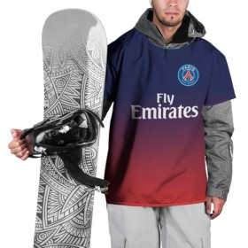 Накидка на куртку 3D с принтом PSG 2018 Original #12 в Екатеринбурге, 100% полиэстер |  | fc | fly emirates | paris | psg | лого | париж | псж | спорт | спортивные | фк | футбольный клуб