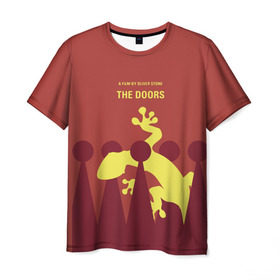 Мужская футболка 3D с принтом The Doors в Екатеринбурге, 100% полиэфир | прямой крой, круглый вырез горловины, длина до линии бедер | Тематика изображения на принте: 