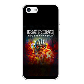 Чехол для iPhone 5/5S матовый с принтом Iron Maiden в Екатеринбурге, Силикон | Область печати: задняя сторона чехла, без боковых панелей | iron maiden | адриан смит | айрон мейден | группа | дэйв мюррей | железная дева | индеец | ирон майден | метал | мрачный | музыка | огонь | песни | рок | стив харрис | тяжелый | хеви | хевиметал