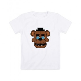 Детская футболка хлопок с принтом Five Nights At Freddy`s в Екатеринбурге, 100% хлопок | круглый вырез горловины, полуприлегающий силуэт, длина до линии бедер | 