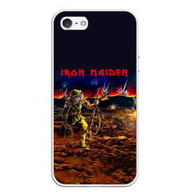 Чехол для iPhone 5/5S матовый с принтом Боец Iron Maiden в Екатеринбурге, Силикон | Область печати: задняя сторона чехла, без боковых панелей | iron maiden | адриан смит | айрон мейден | война | группа | дэйв мюррей | железная дева | ирон майден | метал | мрачный | музыка | песни | рок | солдат | стив харрис | тяжелый | хеви | хевиметал