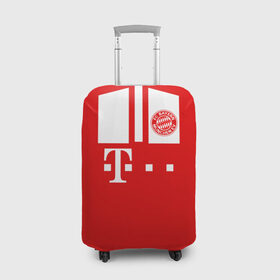 Чехол для чемодана 3D с принтом FC Bayern 2018 Original #6 в Екатеринбурге, 86% полиэфир, 14% спандекс | двустороннее нанесение принта, прорези для ручек и колес | Тематика изображения на принте: 