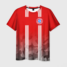 Мужская футболка 3D с принтом FC Bayern 2018 Original #7 в Екатеринбурге, 100% полиэфир | прямой крой, круглый вырез горловины, длина до линии бедер | bayern | fly fc | бавария | спорт | футбольный клуб