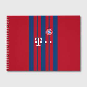 Альбом для рисования с принтом FC Bayern 2018 Original #8 в Екатеринбурге, 100% бумага
 | матовая бумага, плотность 200 мг. | Тематика изображения на принте: bayern | fly fc | бавария | спорт | футбольный клуб