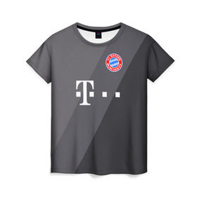 Женская футболка 3D с принтом FC Bayern 2018 Original #3 в Екатеринбурге, 100% полиэфир ( синтетическое хлопкоподобное полотно) | прямой крой, круглый вырез горловины, длина до линии бедер | bayern | fly fc | бавария | спорт | футбольный клуб