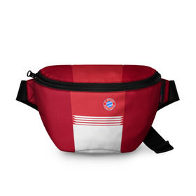 Поясная сумка 3D с принтом FC Bayern 2018 Original #11 в Екатеринбурге, 100% полиэстер | плотная ткань, ремень с регулируемой длиной, внутри несколько карманов для мелочей, основное отделение и карман с обратной стороны сумки застегиваются на молнию | 