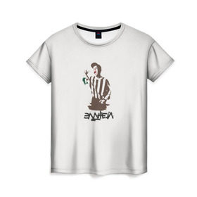 Женская футболка 3D с принтом Элджей в Екатеринбурге, 100% полиэфир ( синтетическое хлопкоподобное полотно) | прямой крой, круглый вырез горловины, длина до линии бедер | sayonaraboy | розовое вино | элджей
