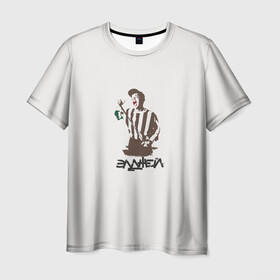 Мужская футболка 3D с принтом Элджей в Екатеринбурге, 100% полиэфир | прямой крой, круглый вырез горловины, длина до линии бедер | sayonaraboy | розовое вино | элджей